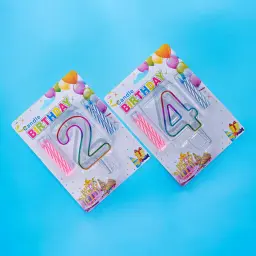 Transparent Number Candles 0082